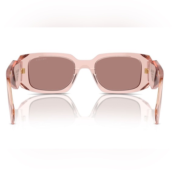 NEW PRADA RECTANGLE PR17WS 19Q10D SUNGLASSES PR17WS 19Q10D PINK SPR 17W PRADA - Picture 3 of 5